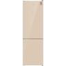 Двухкамерный холодильник Weissgauff WRK 2000 Total NoFrost Inverter Beige Glass (q)