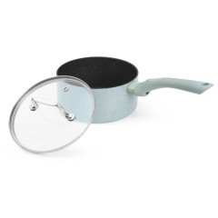 Ковш FISSMAN MINI CHEF 16x8cм / 1,54л с крышкой (алюминий) (h)