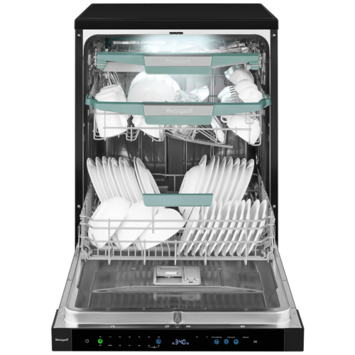 Встраиваемая посудомоечная машина Weissgauff DW 6114 Inverter Touch AutoOpen Black (q)