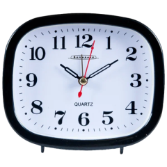 Будильник Волжанка 12,5x10,5 см ЧБ-5-001 (q)