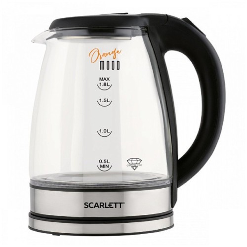 Электрочайник Scarlett (ORANGE MOOD) SC-EK27G36 (h)
