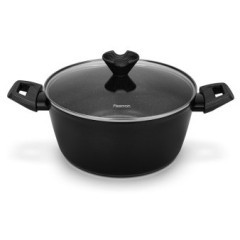 Кастрюля FISSMAN ANGELA 24x11см / 4,2л со стеклянной крышкой (алюминий) (h)
