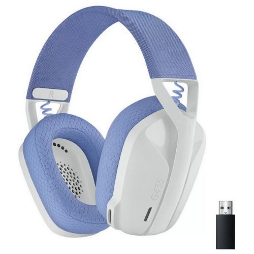 Игровые наушники Logitech G435 Lightspeed Off White and Lilac (y)
