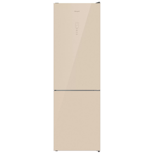 Холодильник двухкамерный Weissgauff WRK 195 D Full NoFrost Beige Glass (q)