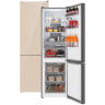 Холодильник двухкамерный Weissgauff WRK 195 D Full NoFrost Beige Glass (q)