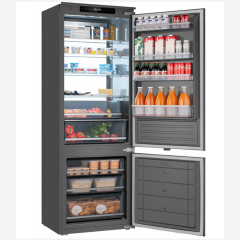 Холодильник двухкамерный Weissgauff WRKI 1970 Total NoFrost Inverter Premium EcoFresh Inox (q)