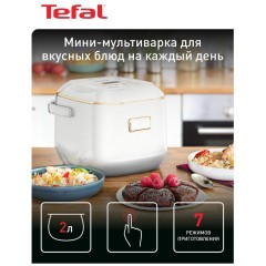 Мультиварка Tefal Mini RK601132, белая (h)x