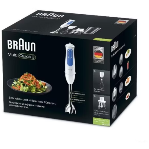 Блендер погружной Braun MQ3025WH SPAGHETTI (q)