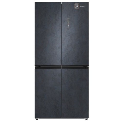 Холодильник (Side-by-Side) Weissgauff WCD 450 White Rock Glass NoFrost Inverter (h)