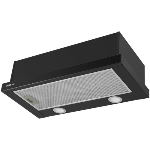 Встраиваемая вытяжка HOMSair FLAT 60 Glass черный (h)