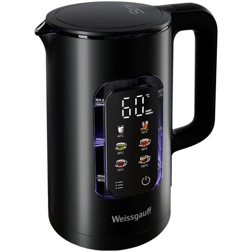 Электрочайник Weissgauff WK 1500 Db Touch BodyCool (q)