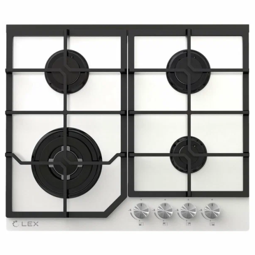 Встраиваемая газовая панель LEX GVG 640-1 WH (q)
