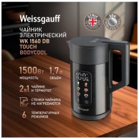 Электрочайник Weissgauff WK 1560 Db Touch BodyCool (q)