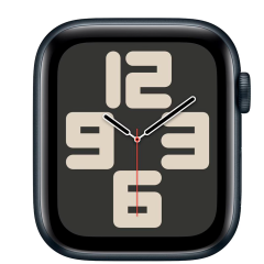 Apple Watch SE (2024) 44mm Midnight Aluminium Case with Midnight Sport Band (M/L)