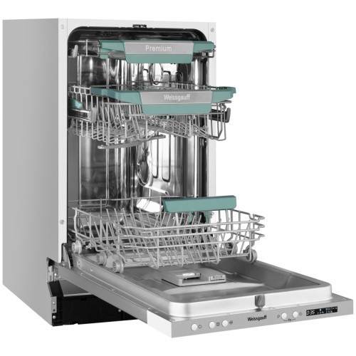 Встраиваемая посудомоечная машина Weissgauff BDW 4575 D Inverter AutoOpen Timer Floor (q)