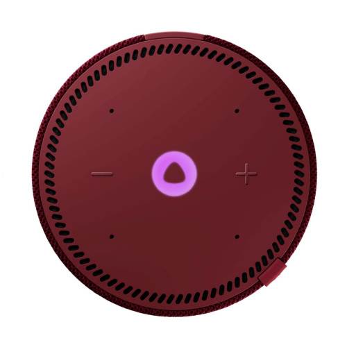 Умная колонка Яндекс Станция Мини с часами с Алисой красный (YNDX-00020R) (h)