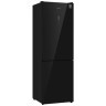 Холодильник двухкамерный Weissgauff WRK 185 Total NoFrost Inverter Black Glass (h)
