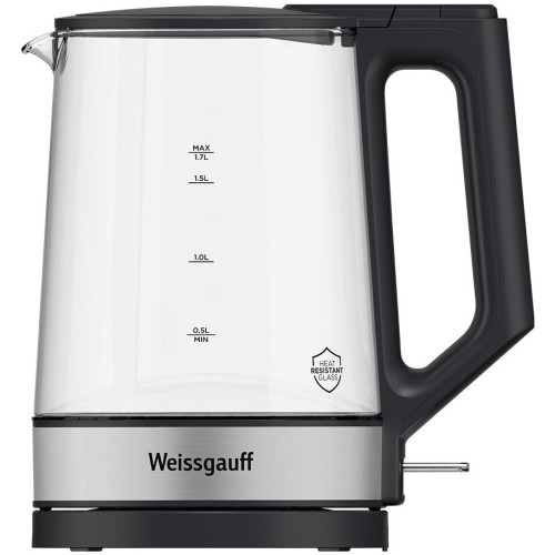Электрочайник Weissgauff WK 1700 EcoGlass Nero (q)