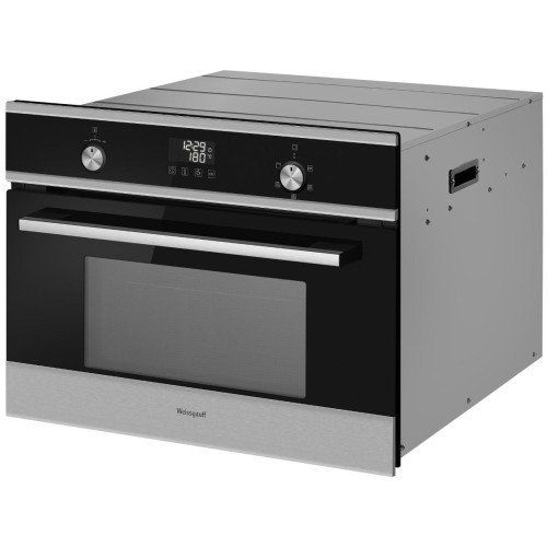 Встраиваемый компактный духовой шкаф с СВЧ Weissgauff OE 449 PDXK (q)