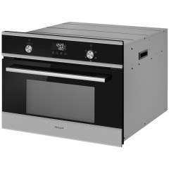 Встраиваемый компактный духовой шкаф с СВЧ Weissgauff OE 449 PDXK (q)