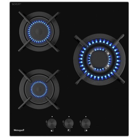 Встраиваемая газовая панель Weissgauff HGG 451 BGV Nano Glass (q)