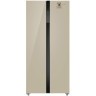 Холодильник Side-by-Side Weissgauff WSBS 500 Inverter NoFrost Beige Glass (q)