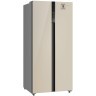 Холодильник Side-by-Side Weissgauff WSBS 500 Inverter NoFrost Beige Glass (q)