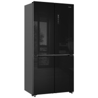 Холодильник (Side-by-Side) Weissgauff WCD 510 Built-in Inverter NoFrost Black Glass (q)