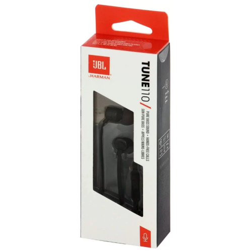 Наушники внутриканальные JBL T110 Black (JBLT110BLK) (q)