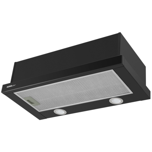 Встраиваемая вытяжка HOMSair FLAT 60 Glass черный (h)