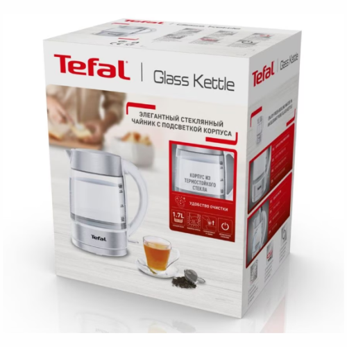 Электрочайник Tefal Glass Kettle KI772138 (q)