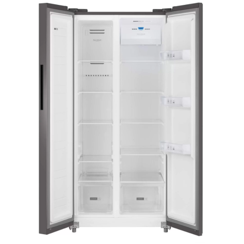 Холодильник (Side-by-Side) Weissgauff WSBS 500 Inverter NoFrost Dark Grey (q)