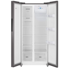 Холодильник (Side-by-Side) Weissgauff WSBS 500 Inverter NoFrost Dark Grey (q)