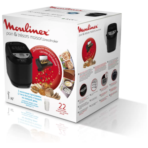 Хлебопечь Moulinex Pain&Tresors Met OW251E32 (h)x