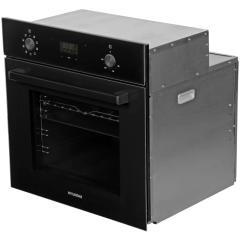 Встраиваемый электрический духовой шкаф Hyundai 6009.25 BG черный (q)