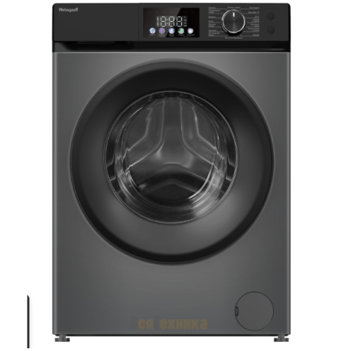 Cтиральная машина Weissgauff WM 45127 Inverter Steam Color Touch Grey (q)
