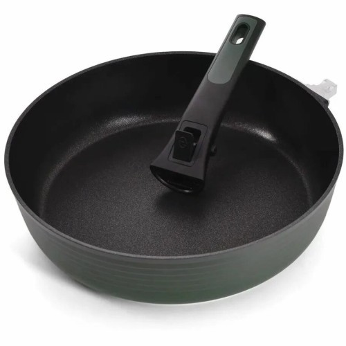 Глубокая сковорода FISSMAN BRILLIANT 24x7,2см со съемной ручкой (алюминий) (h)