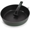 Глубокая сковорода FISSMAN BRILLIANT 28x7,5см со съемной ручкой (алюминий) (h)