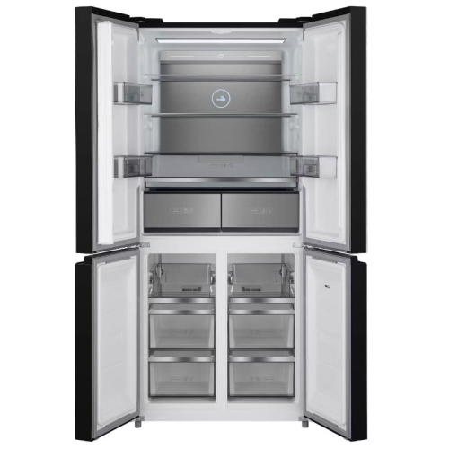 Холодильник (Side-by-Side) Weissgauff WCD 590 NoFrost Inverter Premium EcoFresh Dark Inox (q)