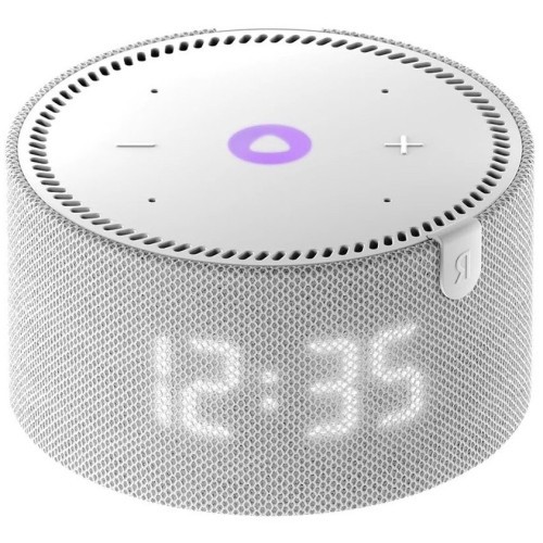 Умная колонка Яндекс Станция Мини с часами с Алисой, серебро