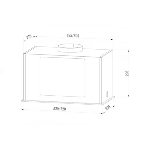 Встраиваемая вытяжка LEX GS BLOC GS 600 WHITE (q)